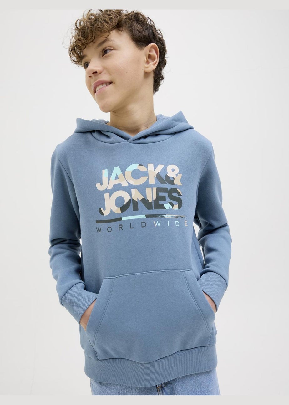 Jack & Jones Blue Luke Hoodie (8-16yrs)