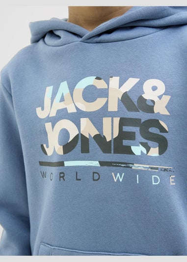 Jack & Jones Blue Luke Hoodie (8-16yrs)