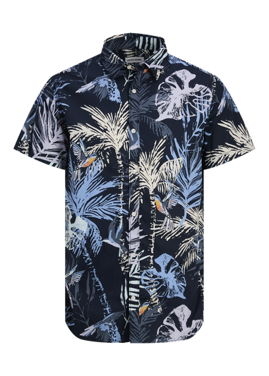 Jack & Jones Kids Navy Hawaii Shirt (8-16yrs)