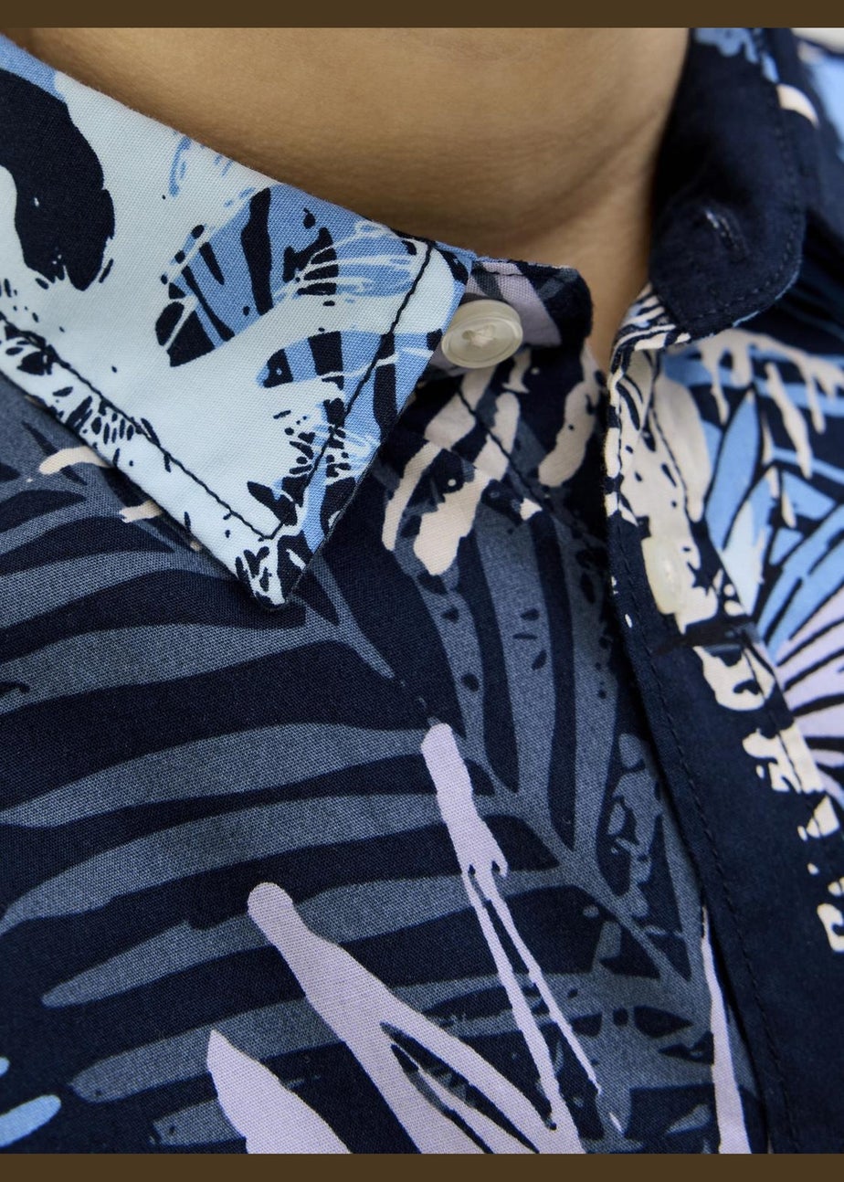 Jack & Jones Kids Navy Hawaii Shirt (8-16yrs)