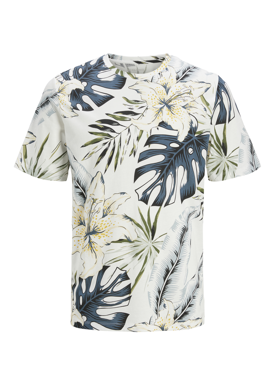 Jack & Jones Kids White Hawaii T-Shirt (8-16yrs)