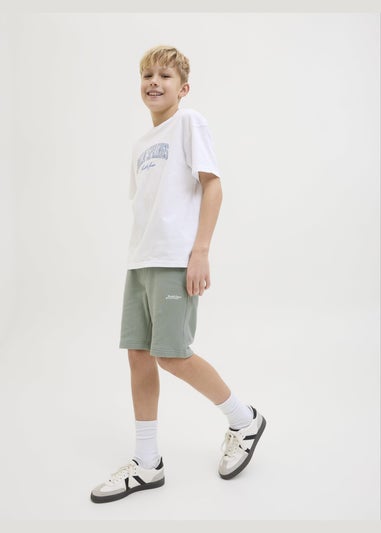 Jack & Jones Green Jogger Shorts (8-16yrs)