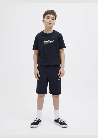 Jack & Jones Navy Jogger Shorts (8-16yrs)