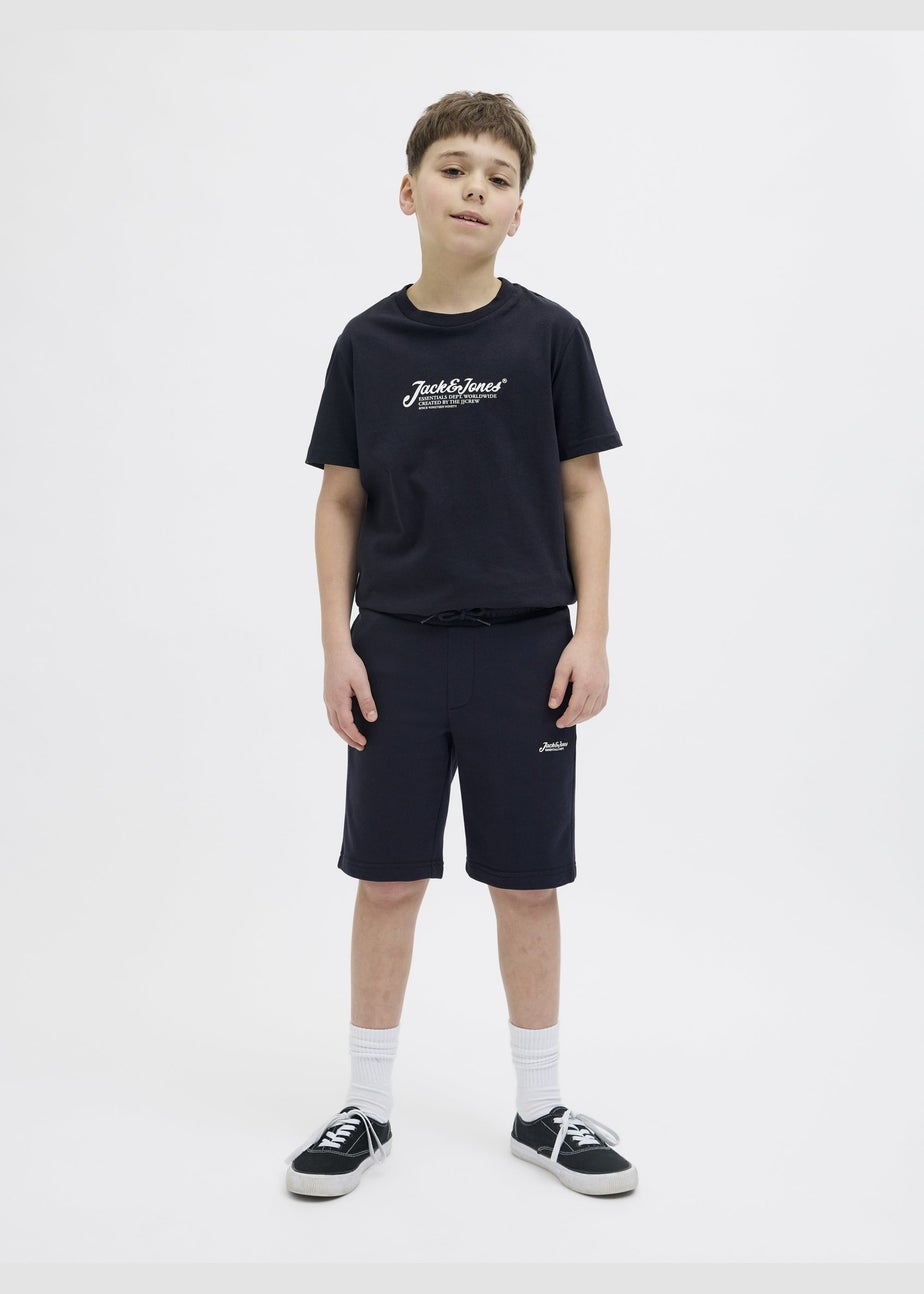 Jack & Jones Navy Jogger Shorts (8-16yrs)