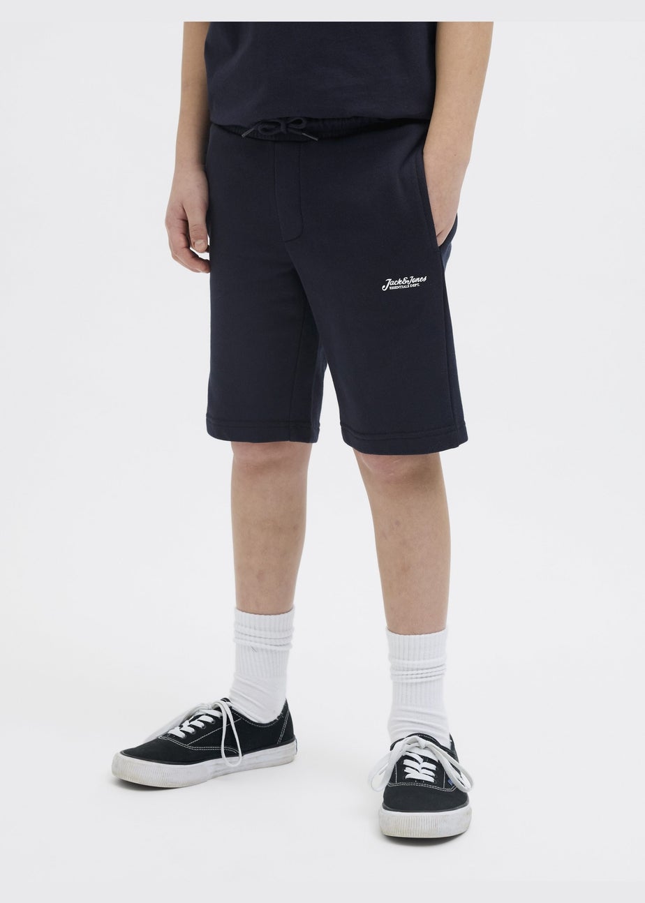 Jack & Jones Navy Jogger Shorts (8-16yrs)