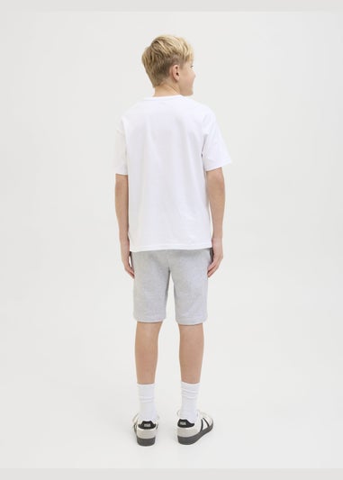 Jack & Jones Boys White Gordonbeau Shorts (8-16yrs)