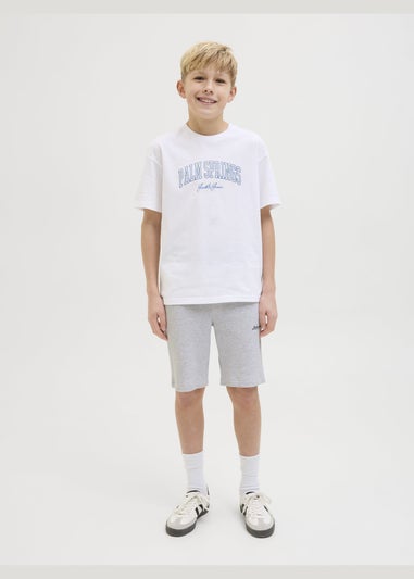 Jack & Jones Boys White Gordonbeau Shorts (8-16yrs)