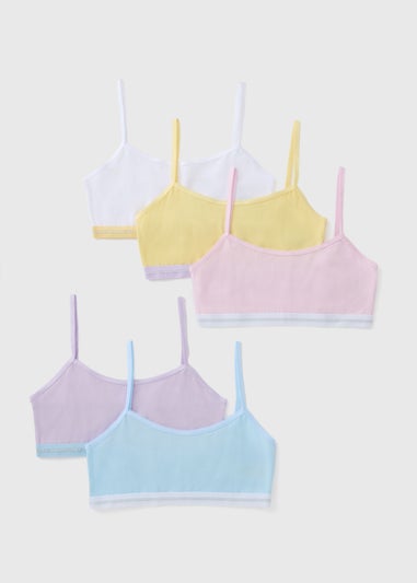 5 Pack Girls Multicolour Crop Tops (6-13yrs)