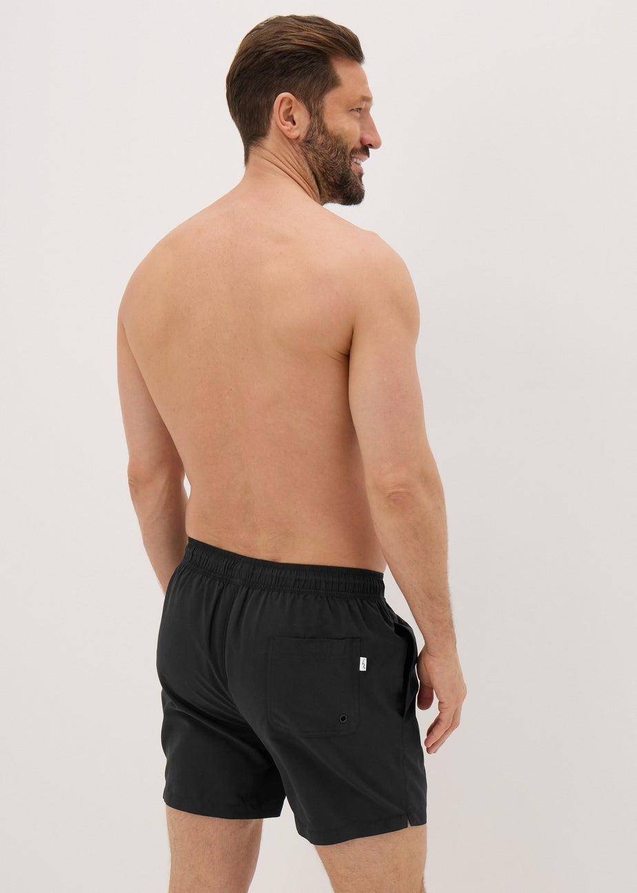 Black Regular Swim Shorts