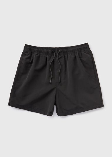 Black Regular Swim Shorts