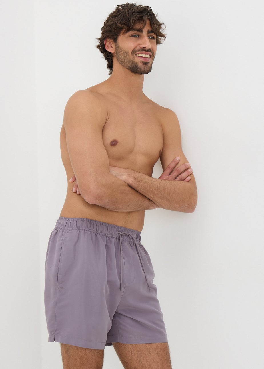 Lilac Regular Swim Shorts