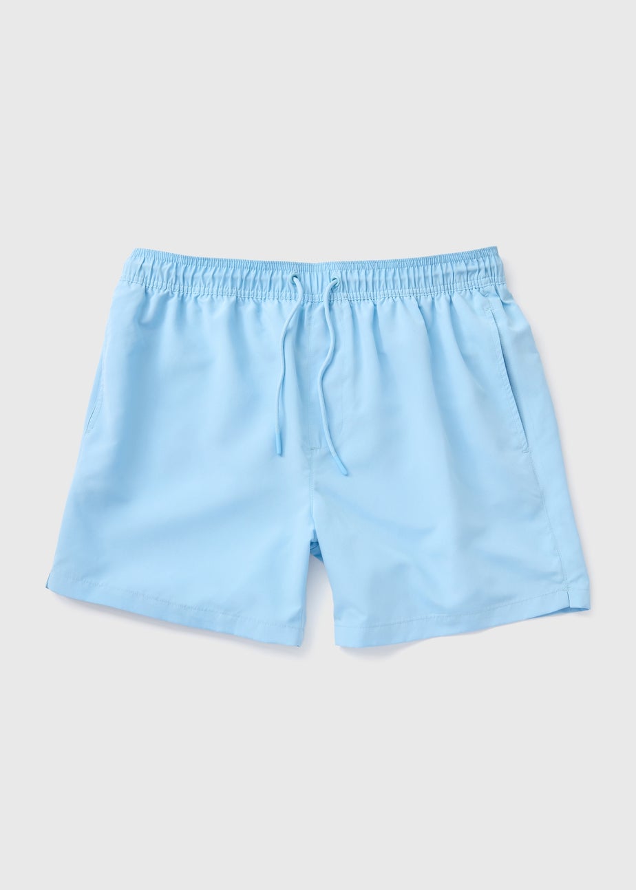 Light Blue Regular Swim Shorts