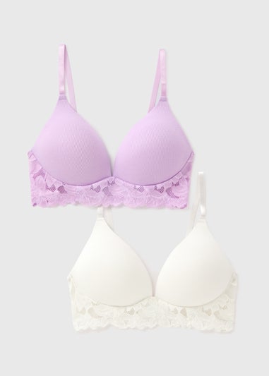 2 Pack Lilac Plunge Bralette