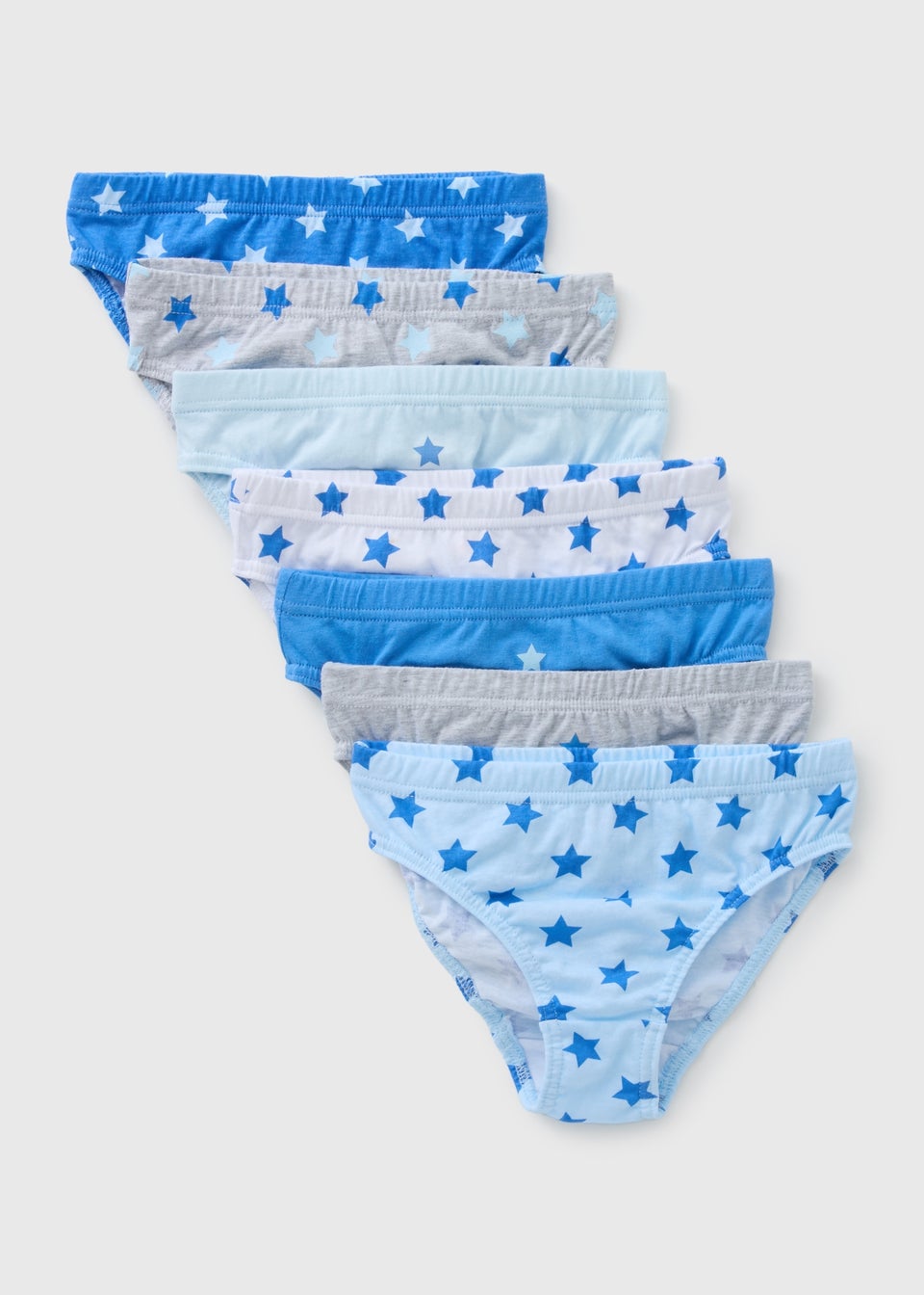7 Pack Boys Blue Star Briefs (1 1/2-11yrs)