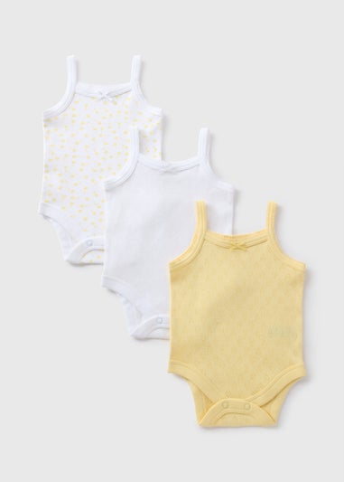 Baby 3 Pack Yellow Bodysuit (Newborn-24mths)