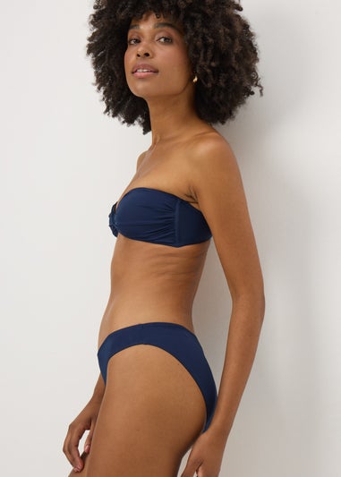Navy Twist Bikini Bottom