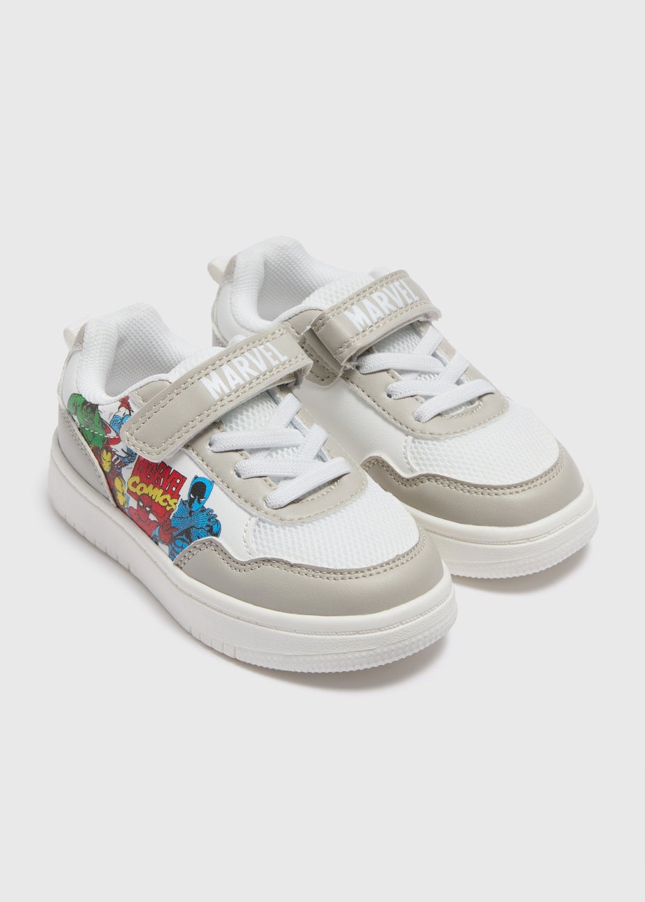Marvel Boys White Trainers (Younger 4-12)