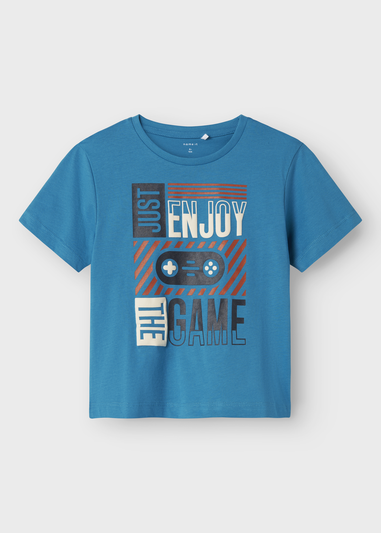 Name It Boys Blue Game T-Shirt (9mths-5yrs)