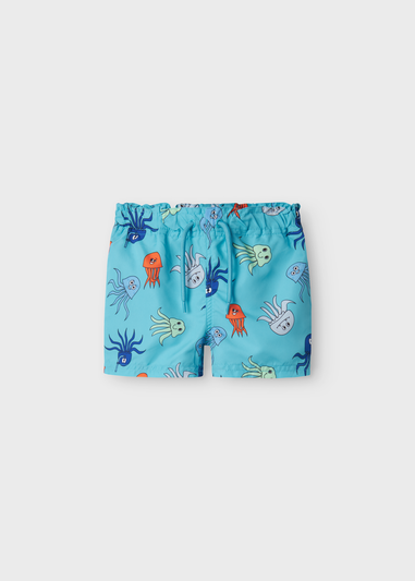 Name it Boys Blue Octupus Swim Shorts (9mths-5yrs)
