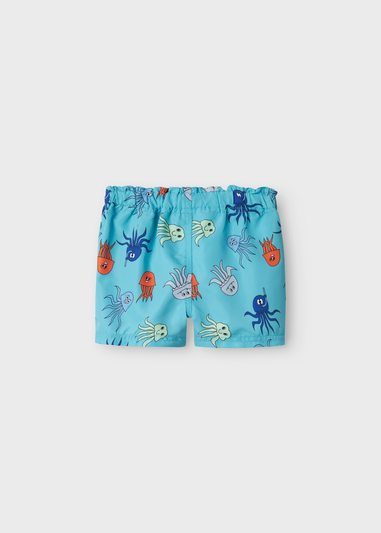 Name it Boys Blue Octupus Swim Shorts (9mths-5yrs)