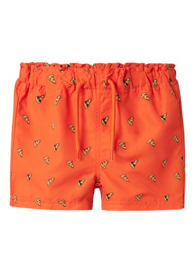 Name It Orange Pizza Swim Shorts (9mths-5yrs)
