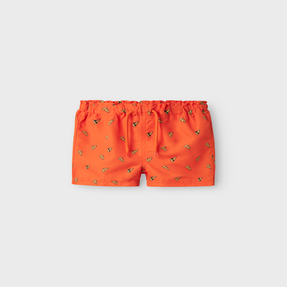 Name It Orange Pizza Swim Shorts (9mths-5yrs)