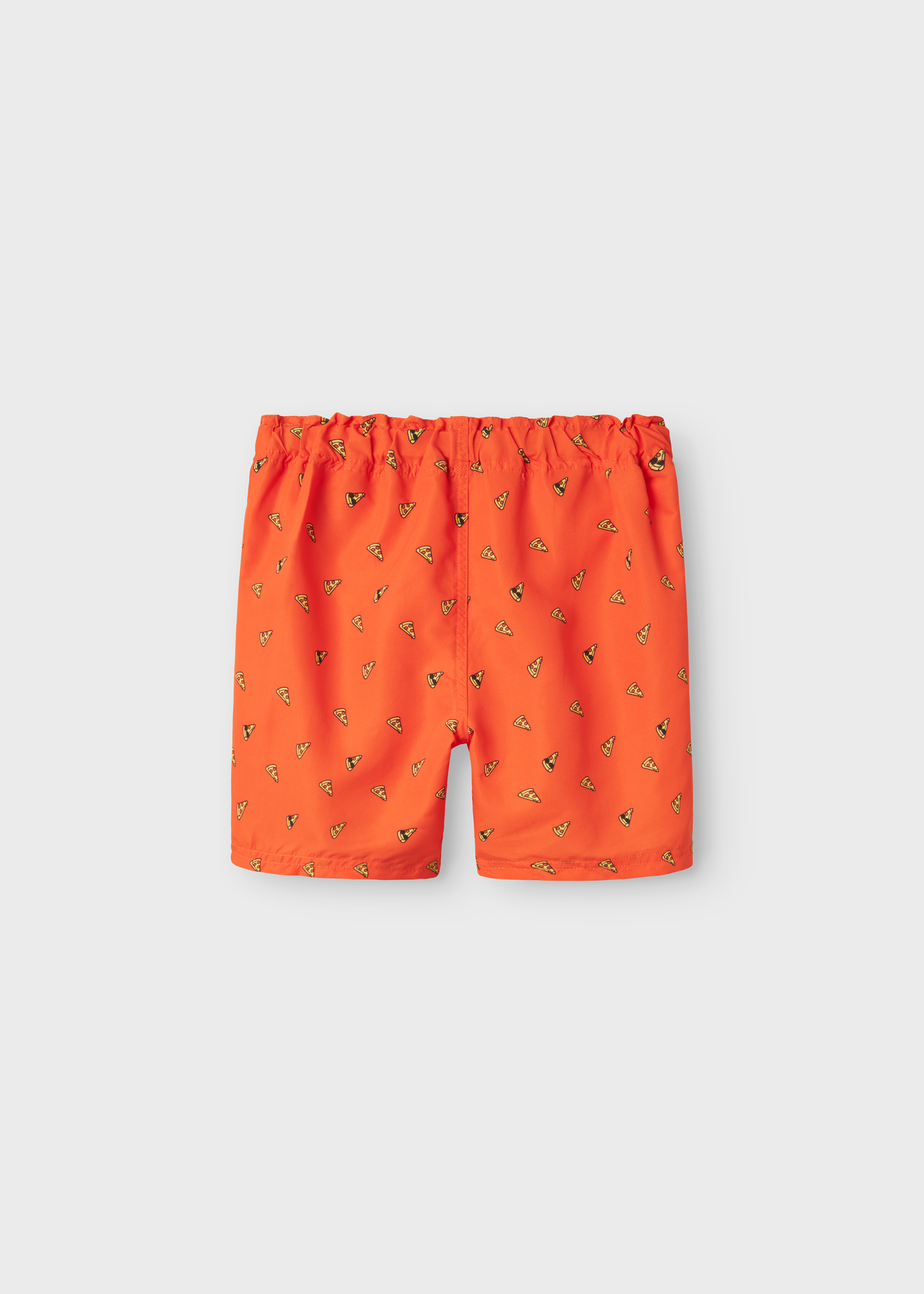 Name It Orange Pizza Swim Shorts (5-12yrs)