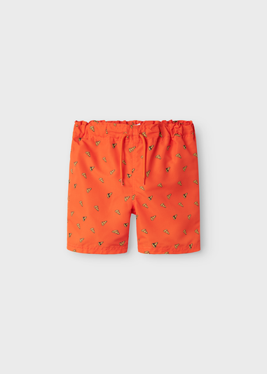 Name It Orange Pizza Swim Shorts (5-12yrs)
