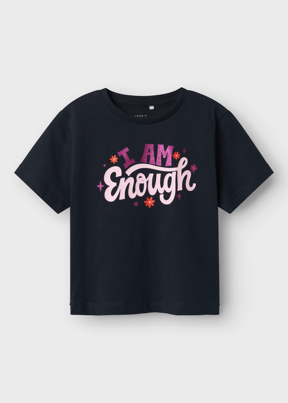 Name It Navy I Am Enough T-Shirt (9mths-5yrs)