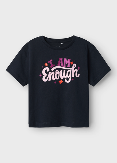 Name It Navy I Am Enough T-Shirt (9mths-5yrs)