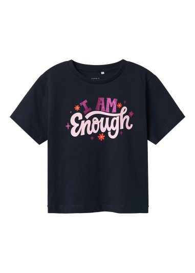 Name It Navy I Am Enough T-Shirt (9mths-5yrs)