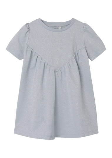 Name It Girls Blue Sparkle Smock Dress (9mths-5yrs)