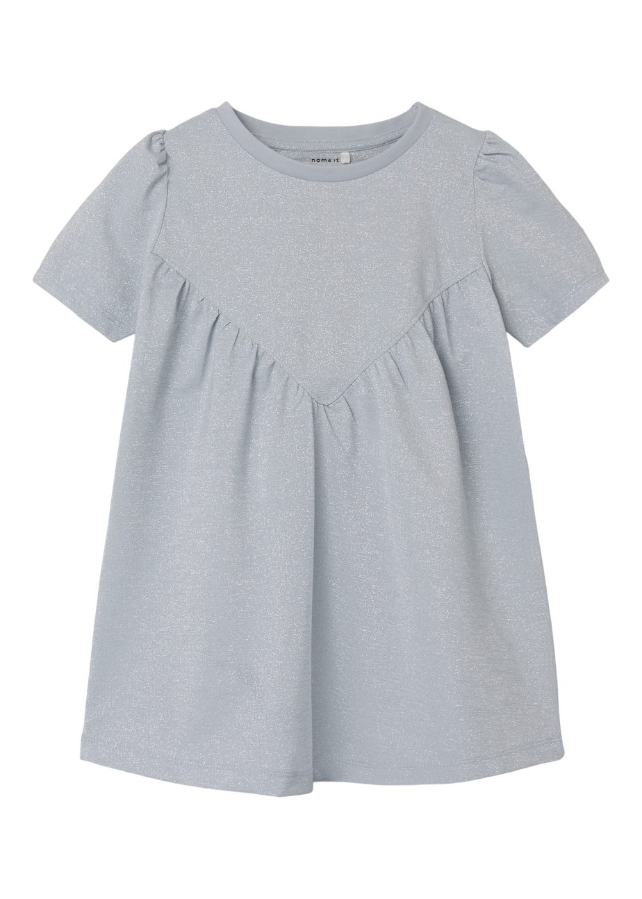 Name It Girls Blue Sparkle Smock Dress (9mths-5yrs)