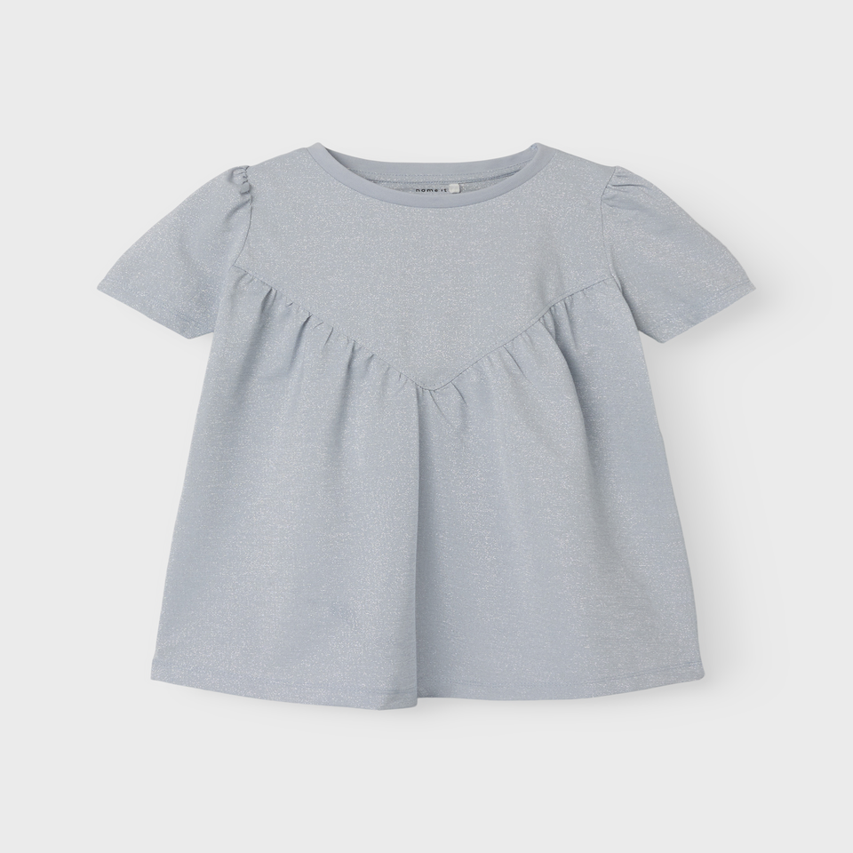 Name It Girls Blue Sparkle Smock Dress (9mths-5yrs)