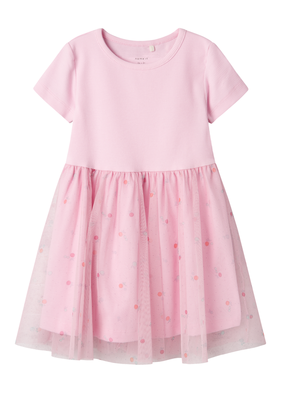 Name It Girls Pink Spot Mesh Tutu Dress (9mths-5yrs)