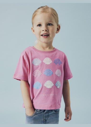 Name It Girls Pink Shell T-Shirt (9mths-5yrs)