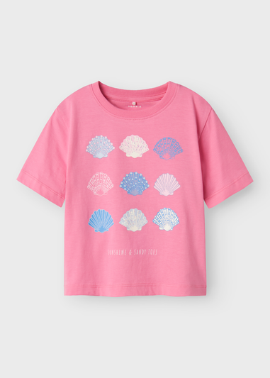 Name It Girls Pink Shell T-Shirt (9mths-5yrs)