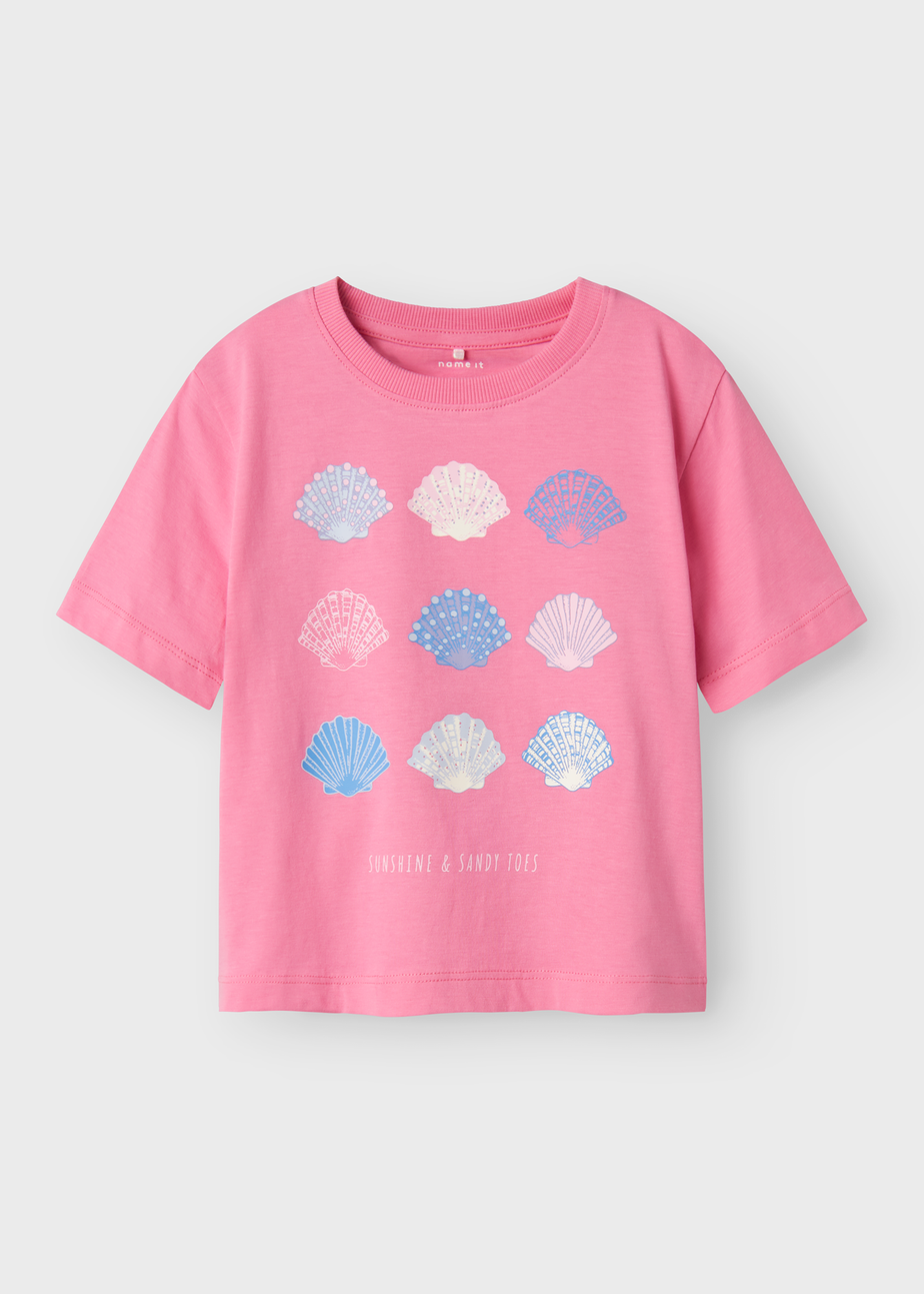Name It Girls Pink Shell T-Shirt (9mths-5yrs)