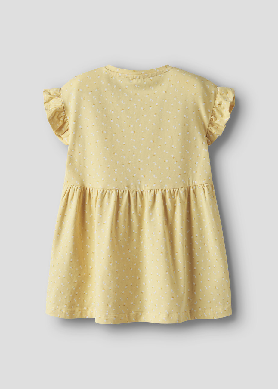 Name It Girls Yellow Printed Dress (9mths-5yrs)