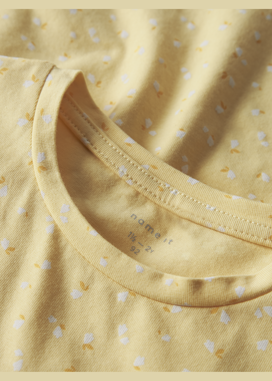 Name It Girls Yellow Printed Dress (9mths-5yrs)