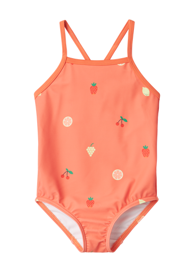 Name It Girls Coral Fruit Swimsuit (9mths-8yrs)