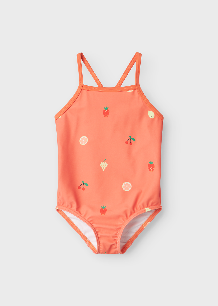 Name It Girls Coral Fruit Swimsuit (9mths-8yrs)