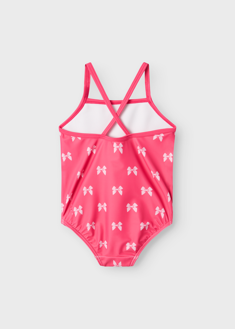 Name It Girls Pink Bow Swimsuit (9mths-6yrs)