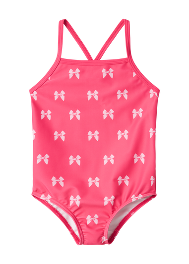 Name It Girls Pink Bow Swimsuit (9mths-6yrs)