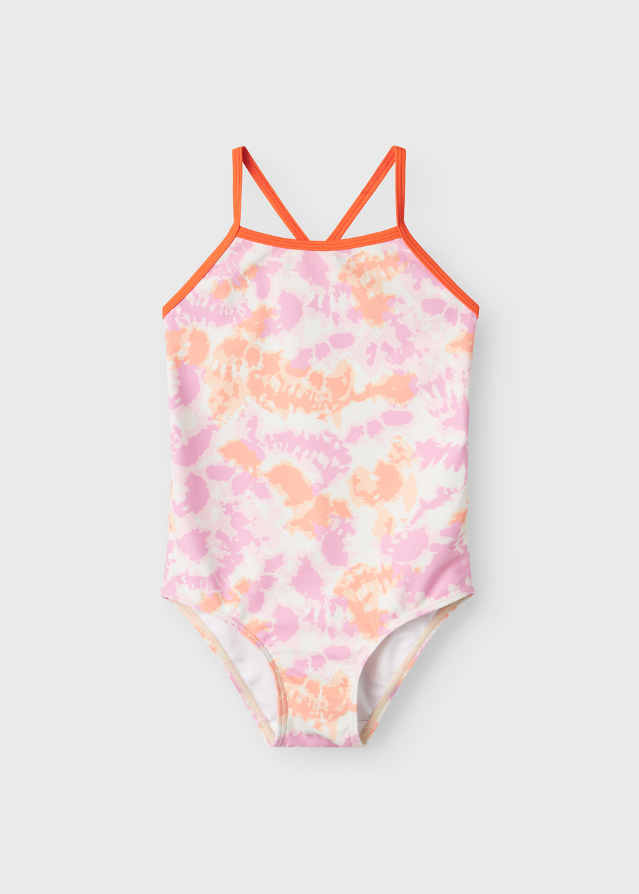 Name It Girls Pink Tie Dye Swimsuit (9mths-8yrs)