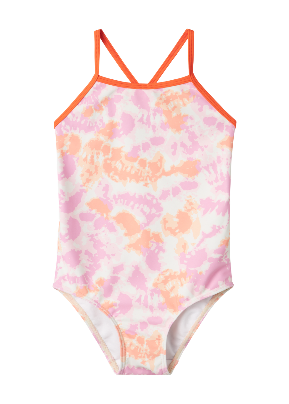Name It Girls Pink Tie Dye Swimsuit (9mths-8yrs)