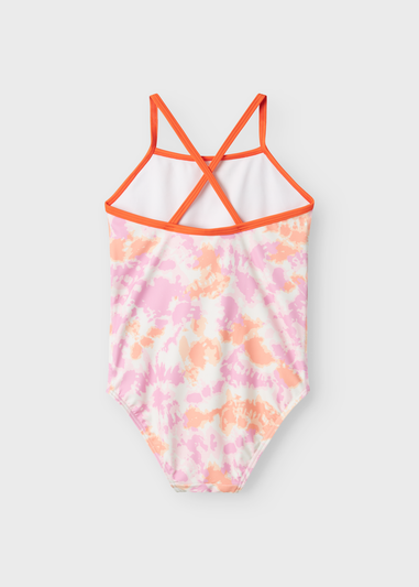 Name It Girls Pink Tie Dye Swimsuit (9mths-8yrs)