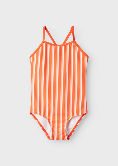 Name It Orange Stripe Swimsuit (5-12yrs)
