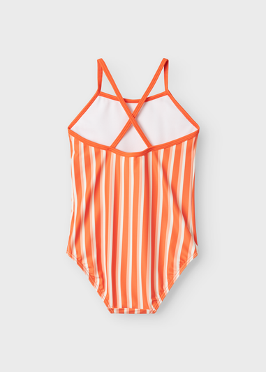Name It Orange Stripe Swimsuit (5-12yrs)