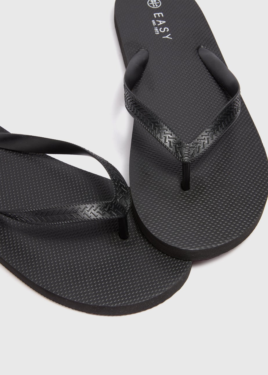 Black Flip Flops